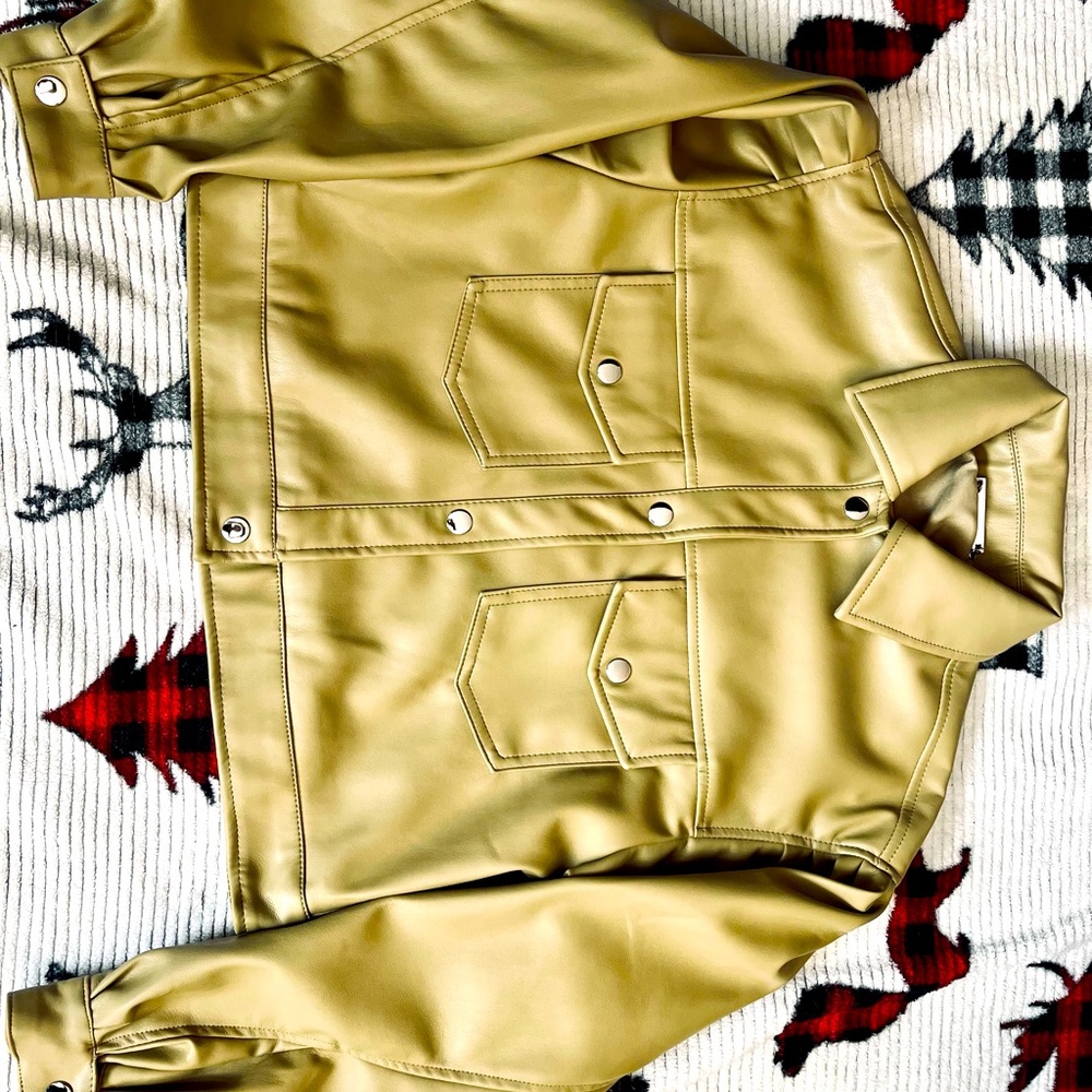 Leather Faux, T TAHARI Brand Jacket.